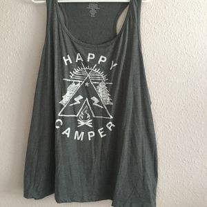 Dark Gray Graphic Tank